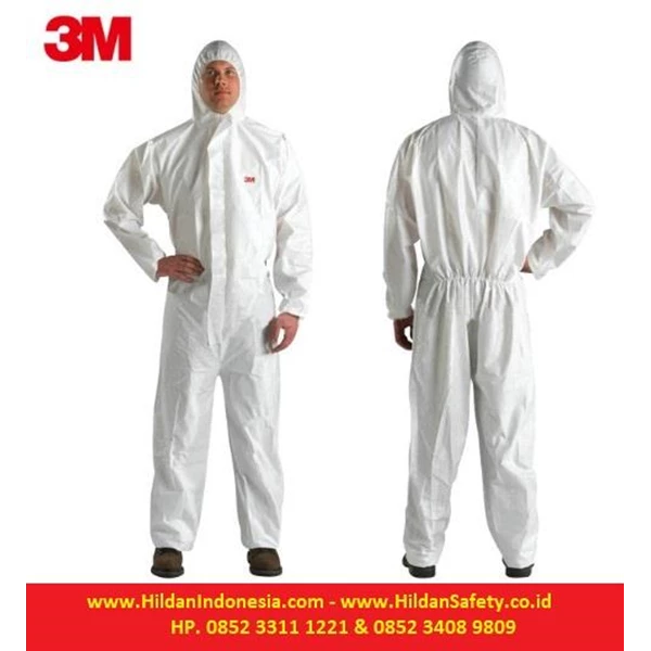 3M Protective Coverall Baju Safety White Type 4515 Perlengkapan Keselamatan Kerja