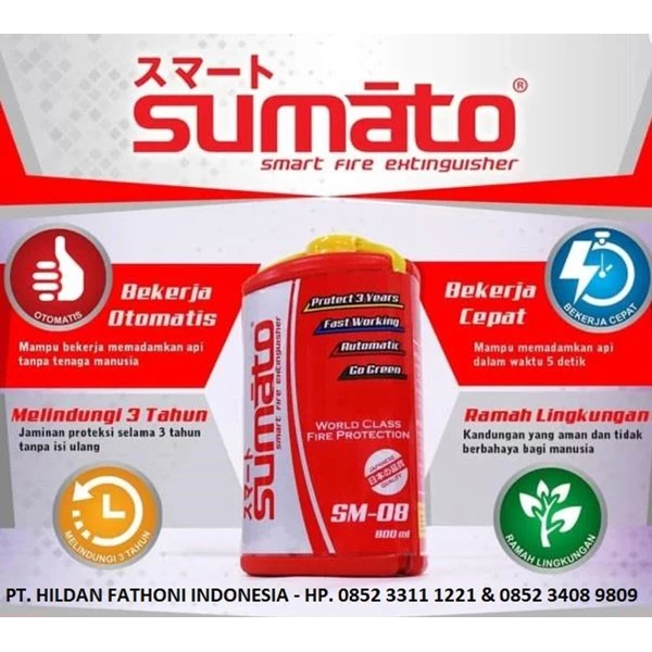 SUMATO Distributor Type SM-08 Automatic Fire Extinguisher
