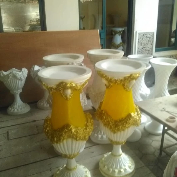 CHEAPEST Fiber Flower Vase / Fiber Flower Pot Decoration of Surabaya City Decoration
