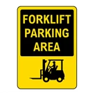 Safety Sign Forklift Parking Area - Size 50 x 60 cm 1