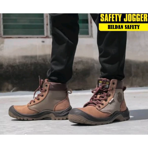 Dakar - Brown - Black S3 Safety Jogger Shoes