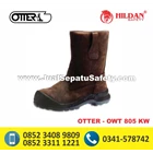  Safety Shoes Sepatu Pria Merk Otter - Type OWT 805 Boots Coklat 1