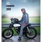Jas Hujan Celana Carbon 300 PLEVIA Stelan Karet 3