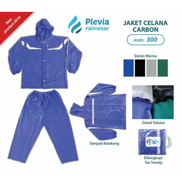  PLEVIA Carbon Rain Pants Trousers 300 Rubber Suit