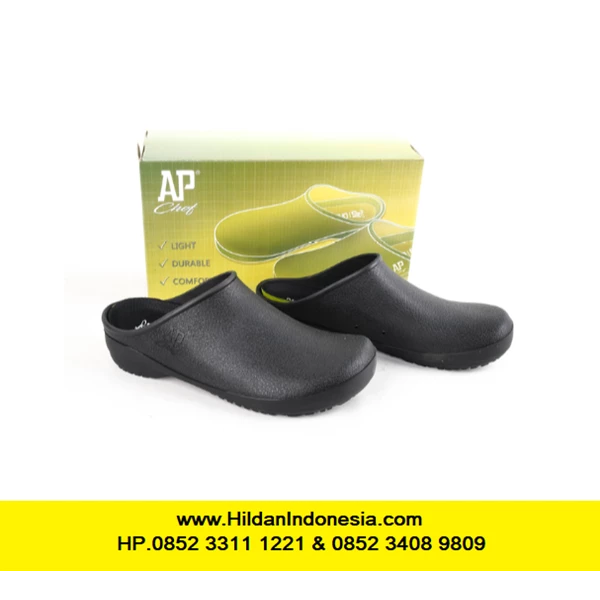NEW !! Sepatu Dapur -  AP CHEF Shoes Anti Slip Hitam 