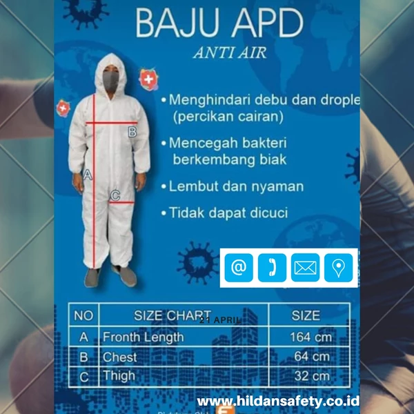 Hospital Medical Disposable APD Coveralls